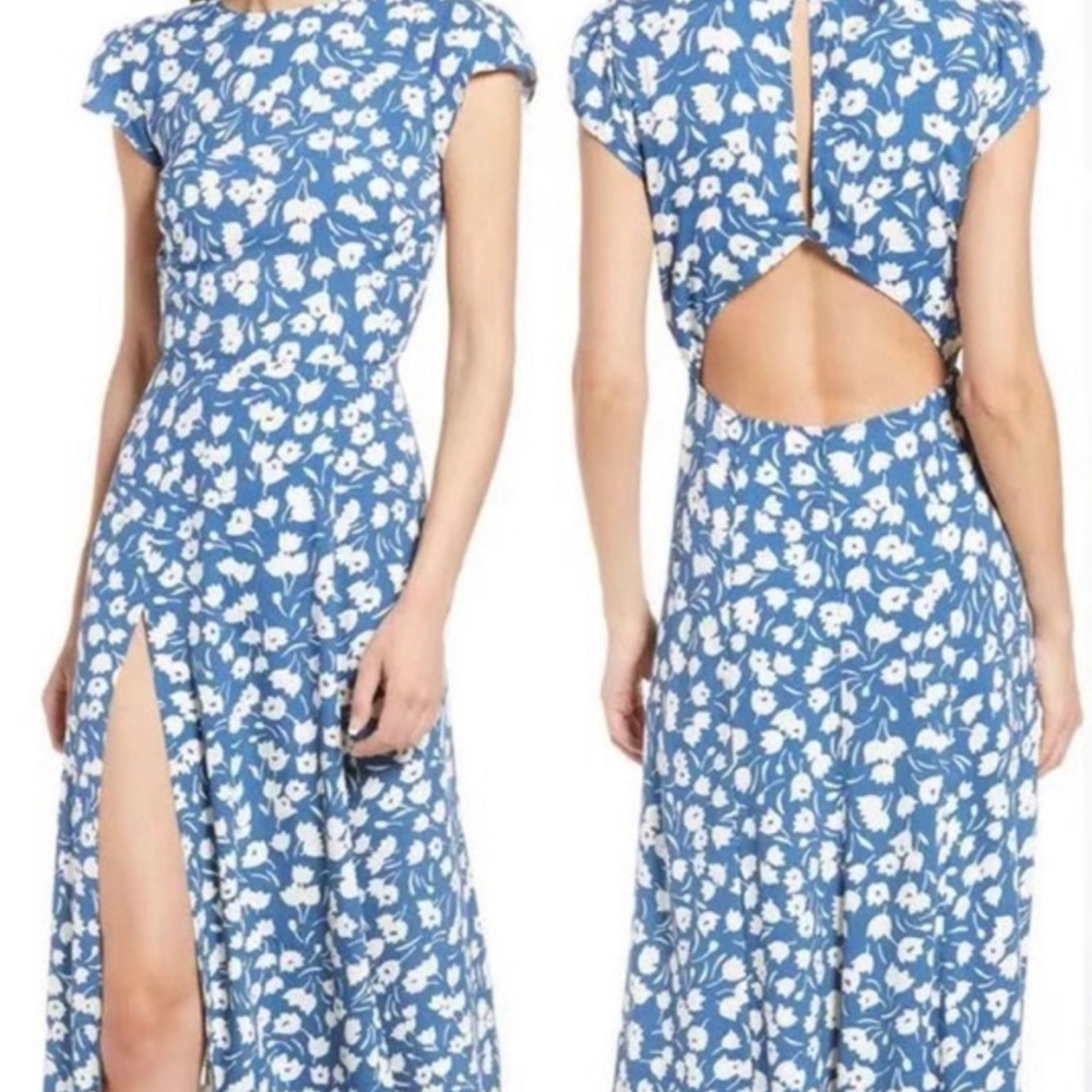 REFORMATION GAVIN DRESS IN TULI PATTERN